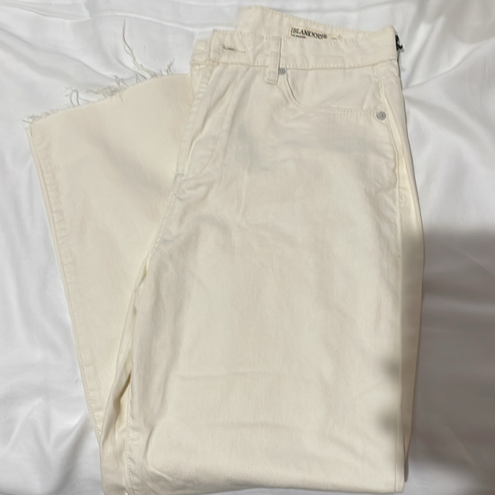 NWT Blank NYC The Baxter ribcage straight leg cream jeans in size 28 - Picture 10 of 10